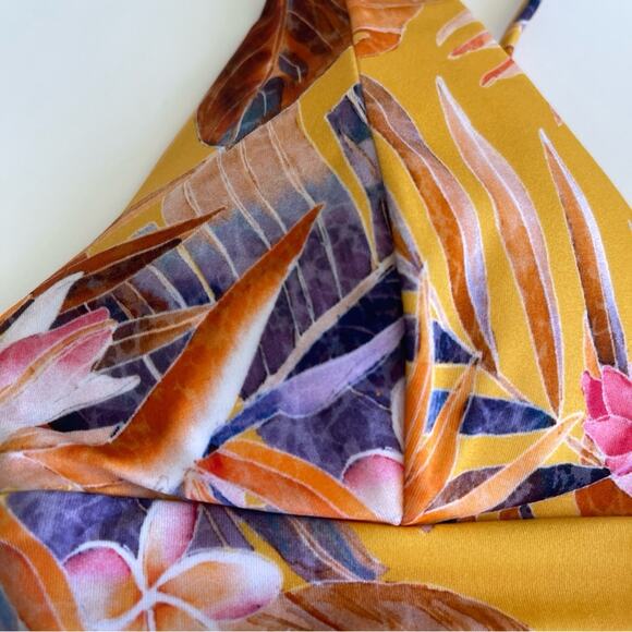 L*Space Alia Cut Out Swim Bikini Top Floral Tropical - Picture 3 of 12